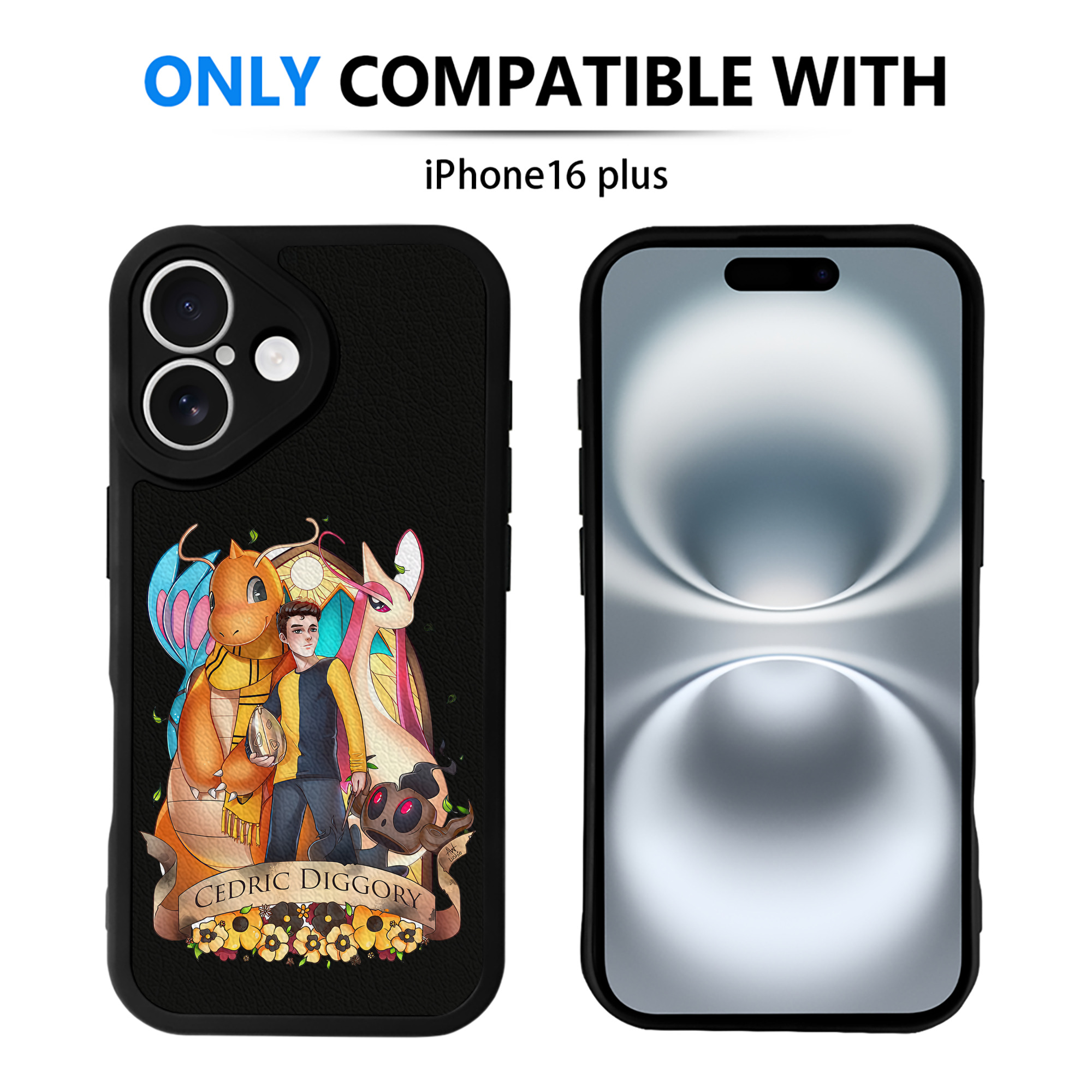 （画像用） Harry Potter ハリー・ポッターシリーズ 【iPhone 16シリーズ対応】シリコンスマホケース（レザー調） 材質：シリコン